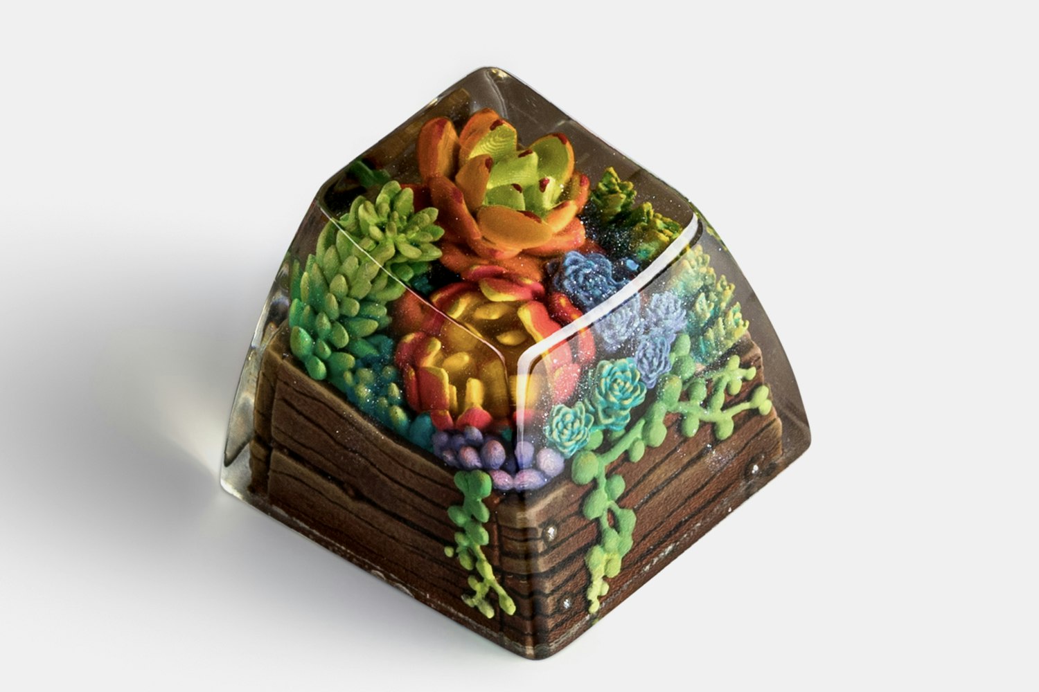 Dwarf Factory Terrarium Resin Artisan Keycap V2 Easter Dream Details