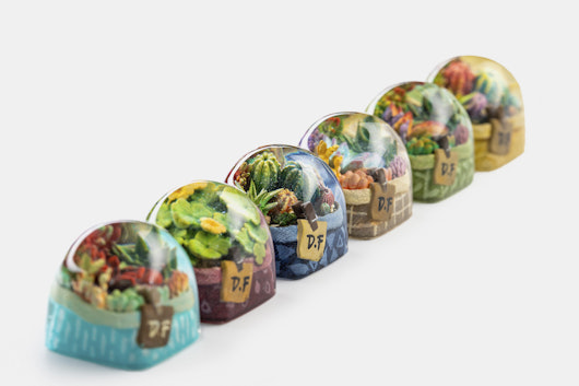 Dwarf Factory Terrarium Resin Artisan Keycap