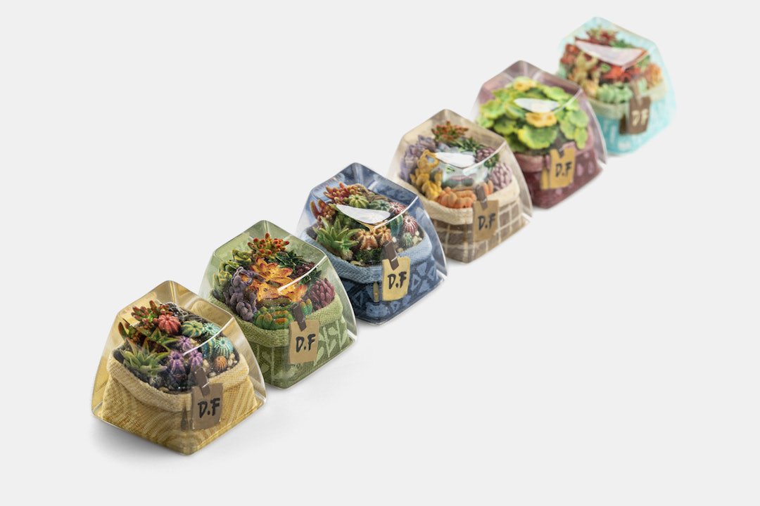 Dwarf Factory Terrarium Resin Artisan Keycap