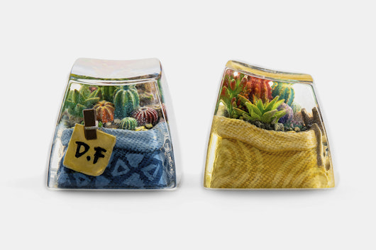Dwarf Factory Terrarium Resin Artisan Keycap
