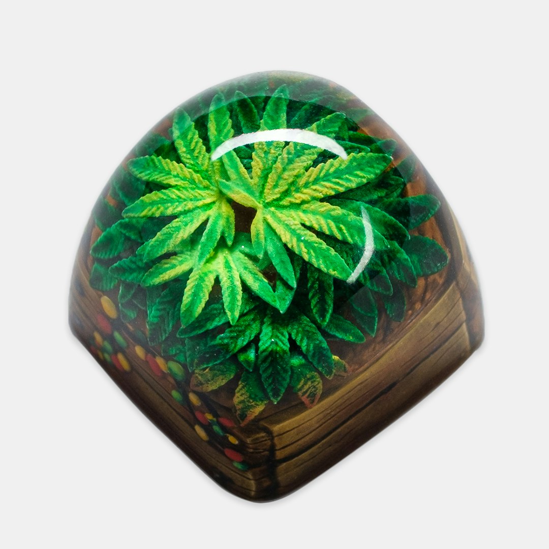 Dwarf Factory Terrarium V2 Rasta Artisan Keycap Mechanical Keyboards