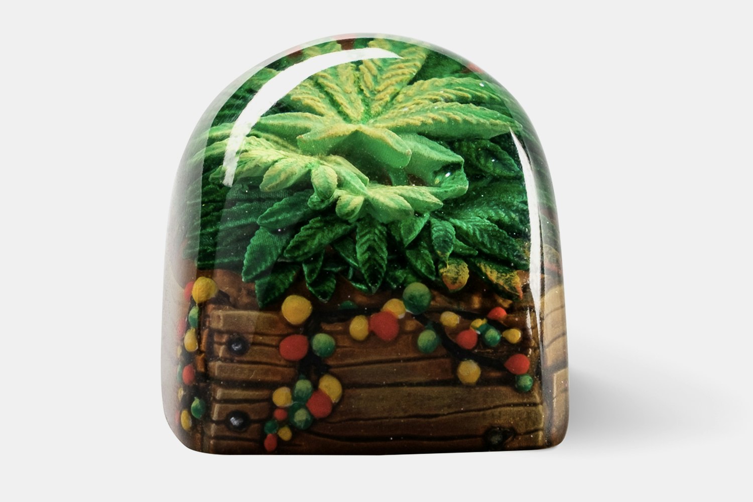 Dwarf Factory Terrarium V2 Rasta Artisan Keycap Mechanical Keyboards