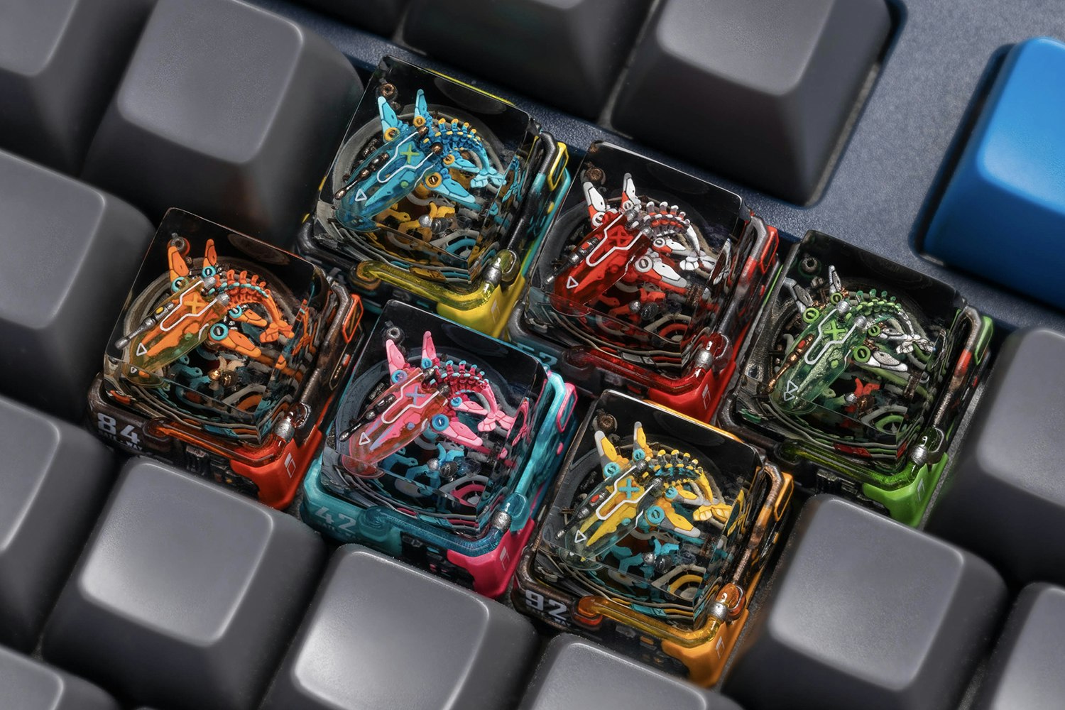 Dwarf Factory The Primal Mecha Artisan Keycap | Mechanical Keyboards |  Keycaps | Artisan Keycaps | Drop