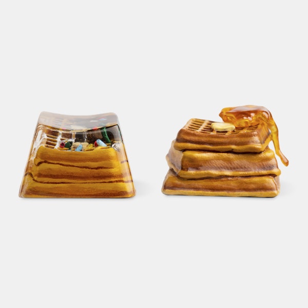 Dwarf Factory Foodie Artisan Keycap - Fluffy Waffle | Drop