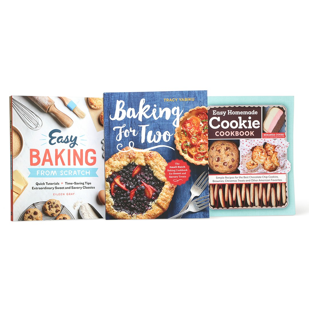 Easy Baking Cookbooks (Set of 3) Books Cookbooks Drop