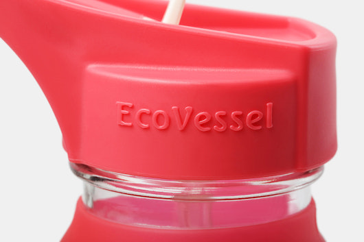 EcoVessel Surf Sport Glass Water Bottle w/ Flip Top