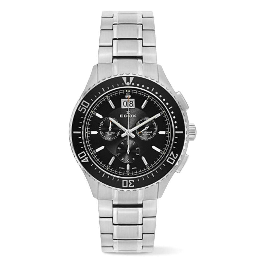 Edox C1 Chronograph Big Date Quartz Watch Details | Watches | Dive
