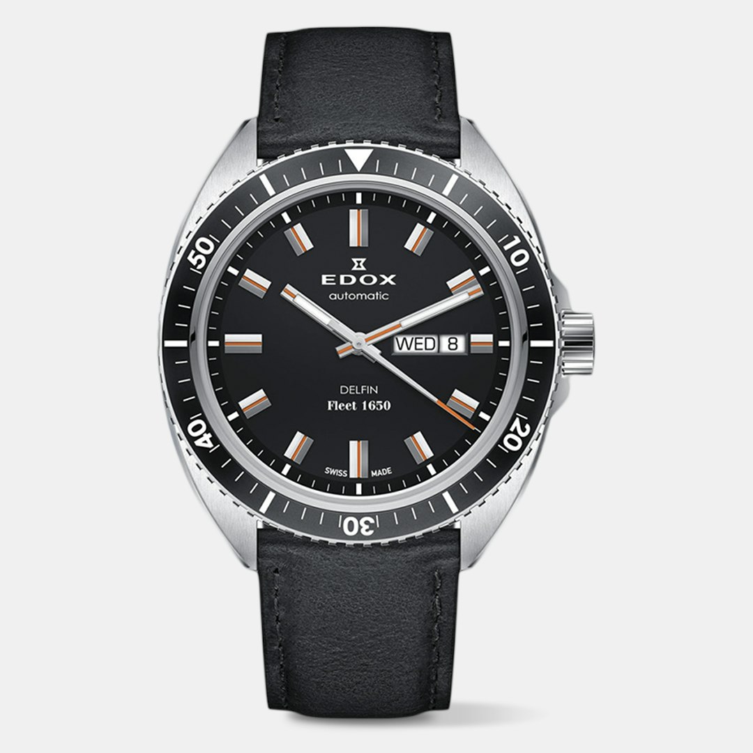 Edox Delfin Fleet 1650 Automatic Watch | Watches | Dive Watches | Drop