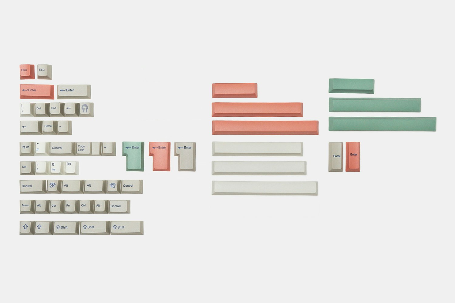 Egyptian PBT Dye-Subbed Keycap Set (169 Keys)