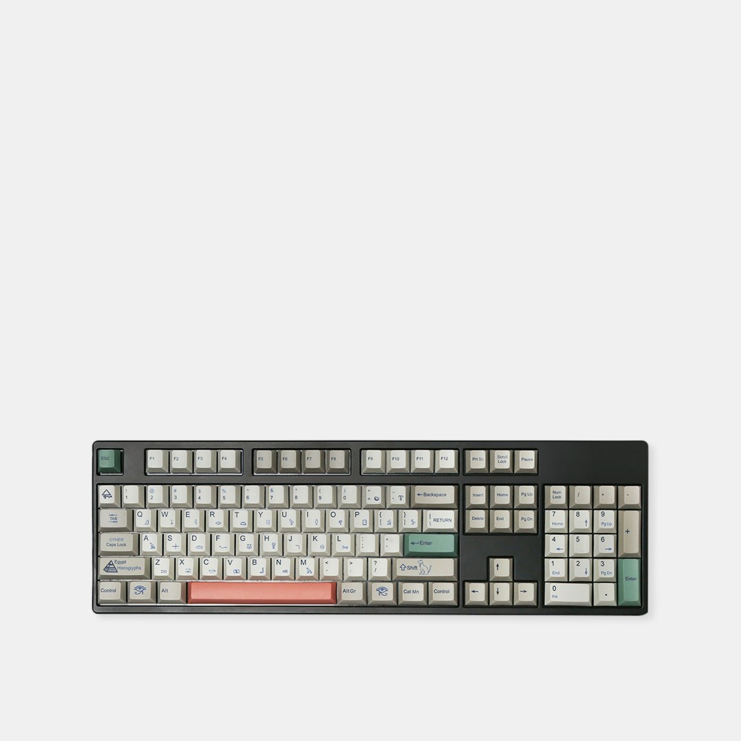 Egyptian PBT DyeSubbed Keycap Set (169 Keys) Mechanical Keyboards
