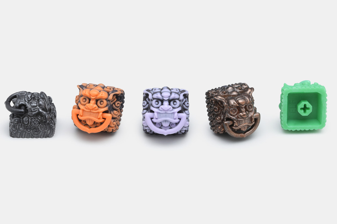 ELF Stone Lion Head Resin Artisan Keycap