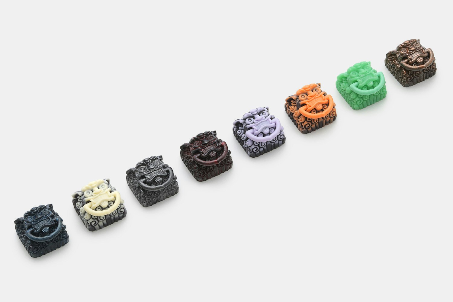 ELF Stone Lion Head Resin Artisan Keycap
