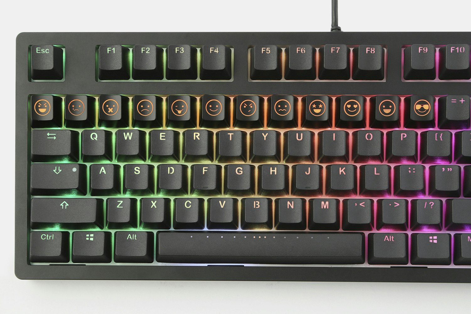 Emoji R4 + ISO Enter Shine-Through Novelty Keycaps