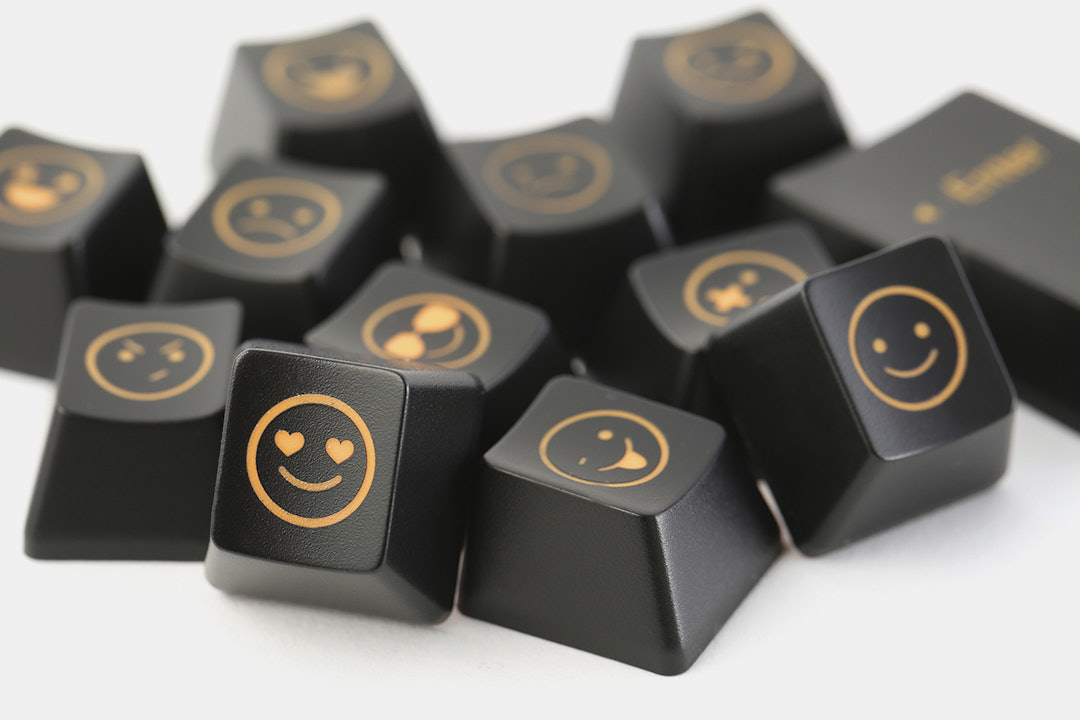 Emoji R4 + ISO Enter Shine-Through Novelty Keycaps