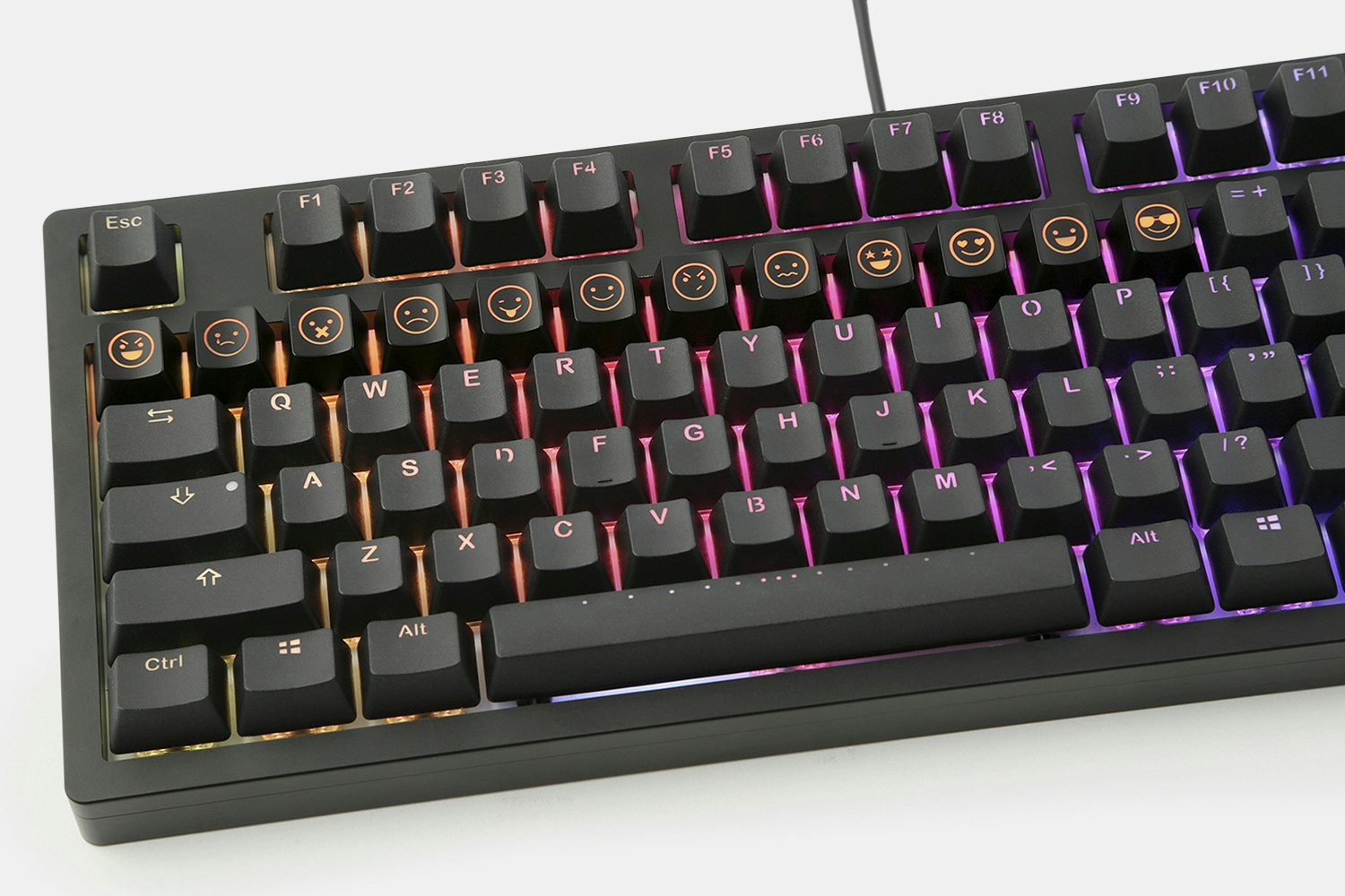 Emoji R4 + ISO Enter Shine-Through Novelty Keycaps