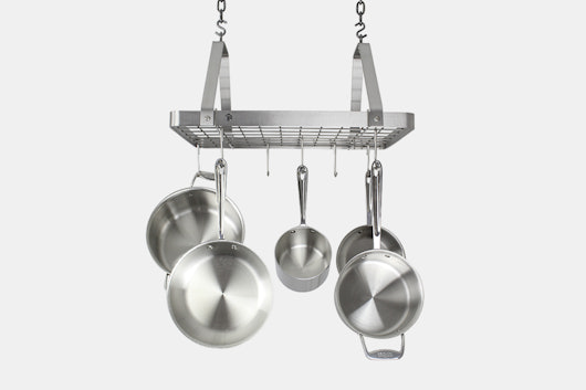 Enclume Brushed Stainless Steel 2 ft Pot Rack