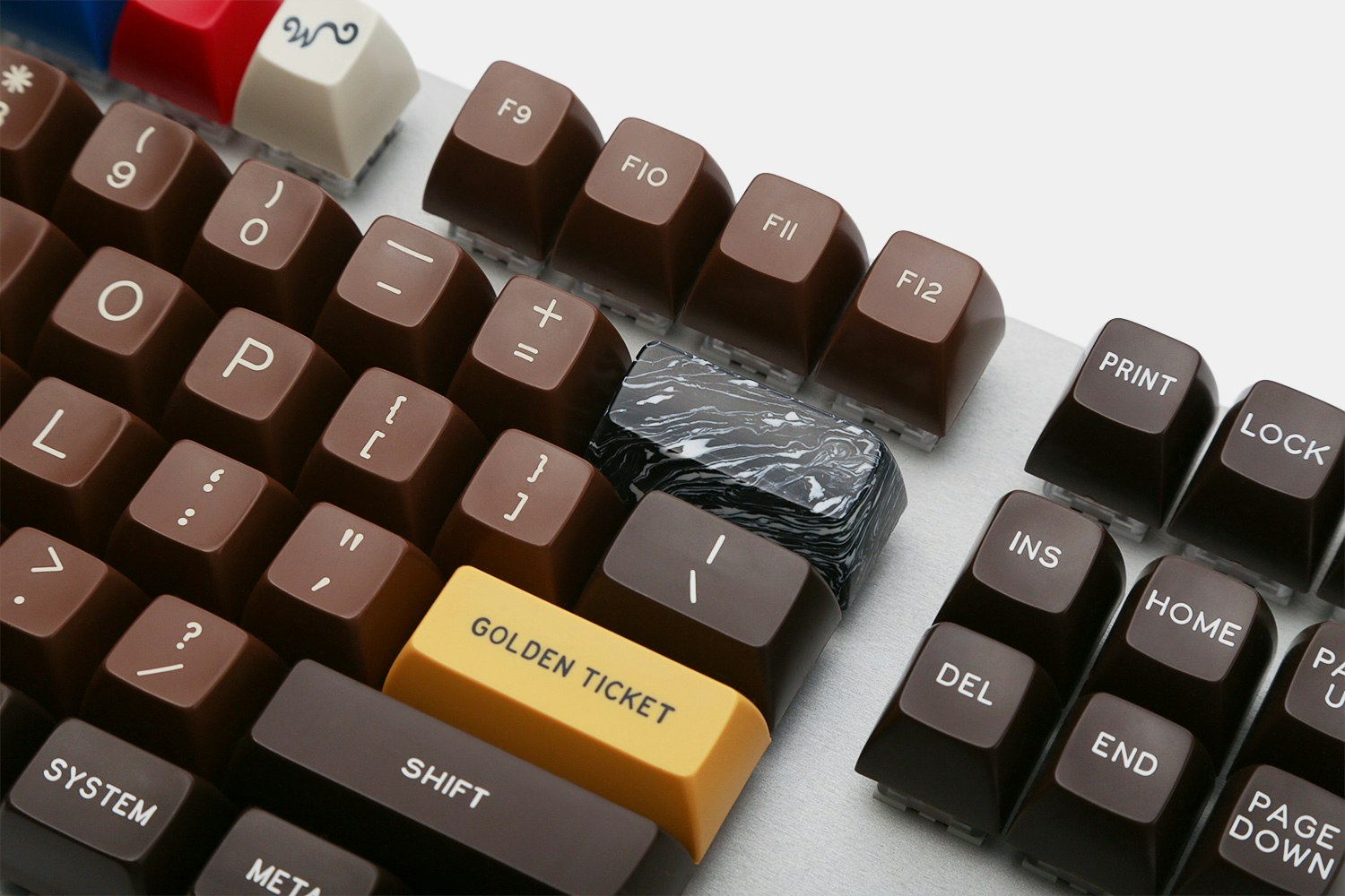 EVE Marble-Style Artisan Keycaps (Esc + Backspace)