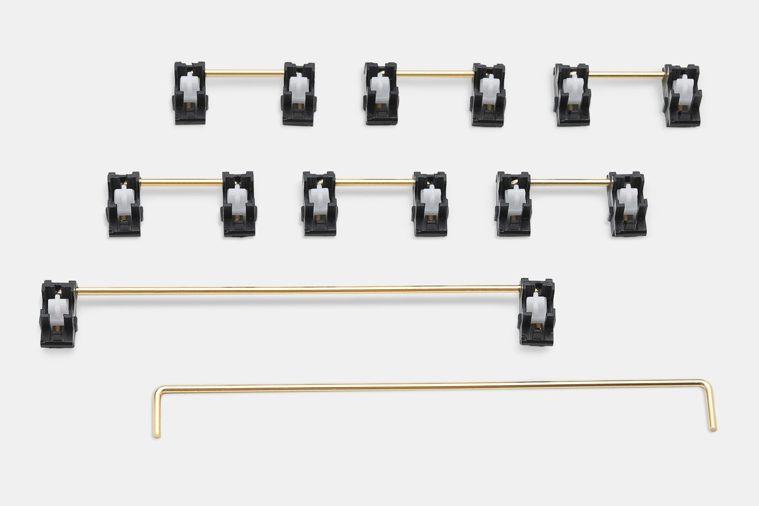 Everglide Panda Gold-Plate Mounted Stabilizer Set