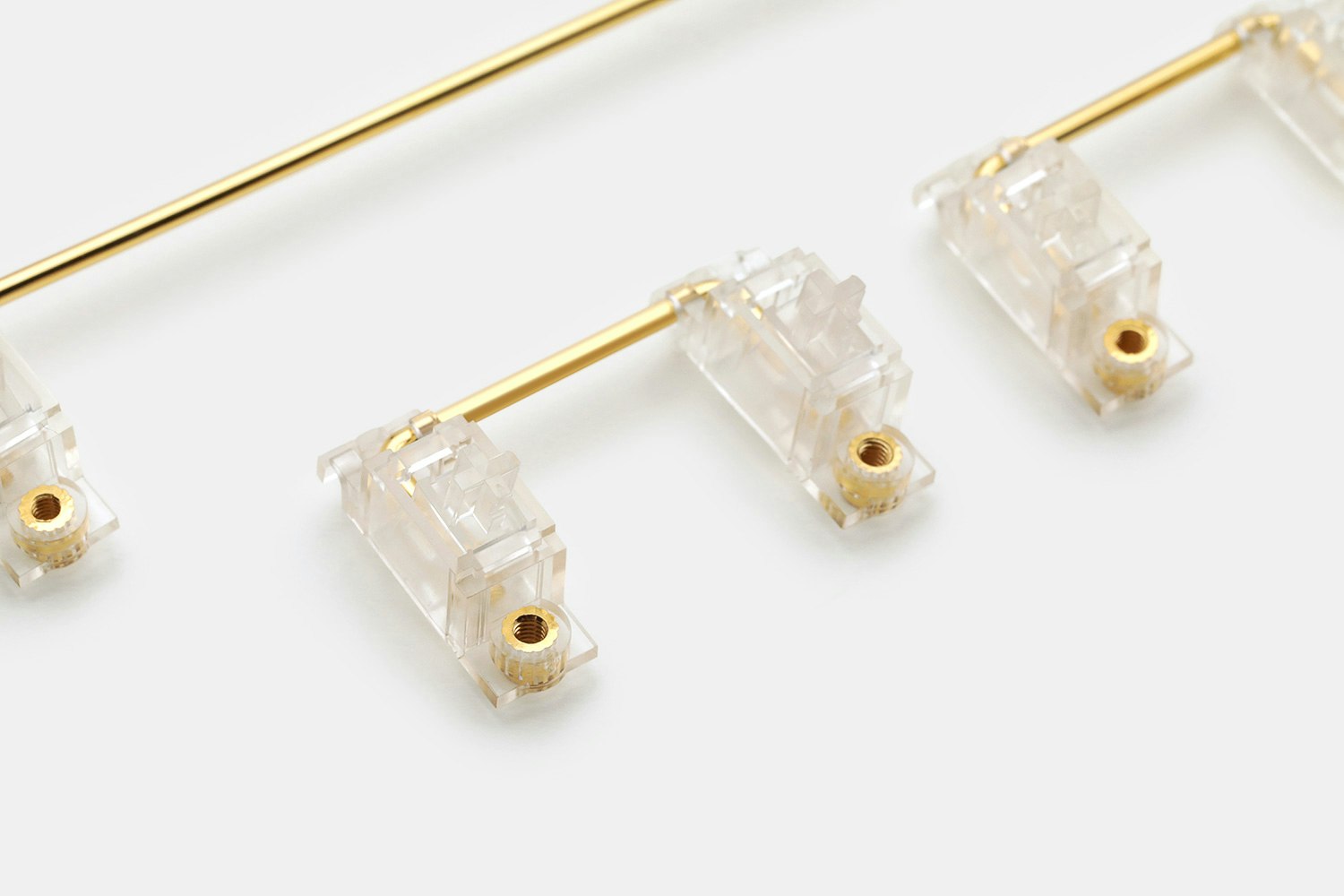 Everglide Transparent Gold-Plated Stabilizer Set