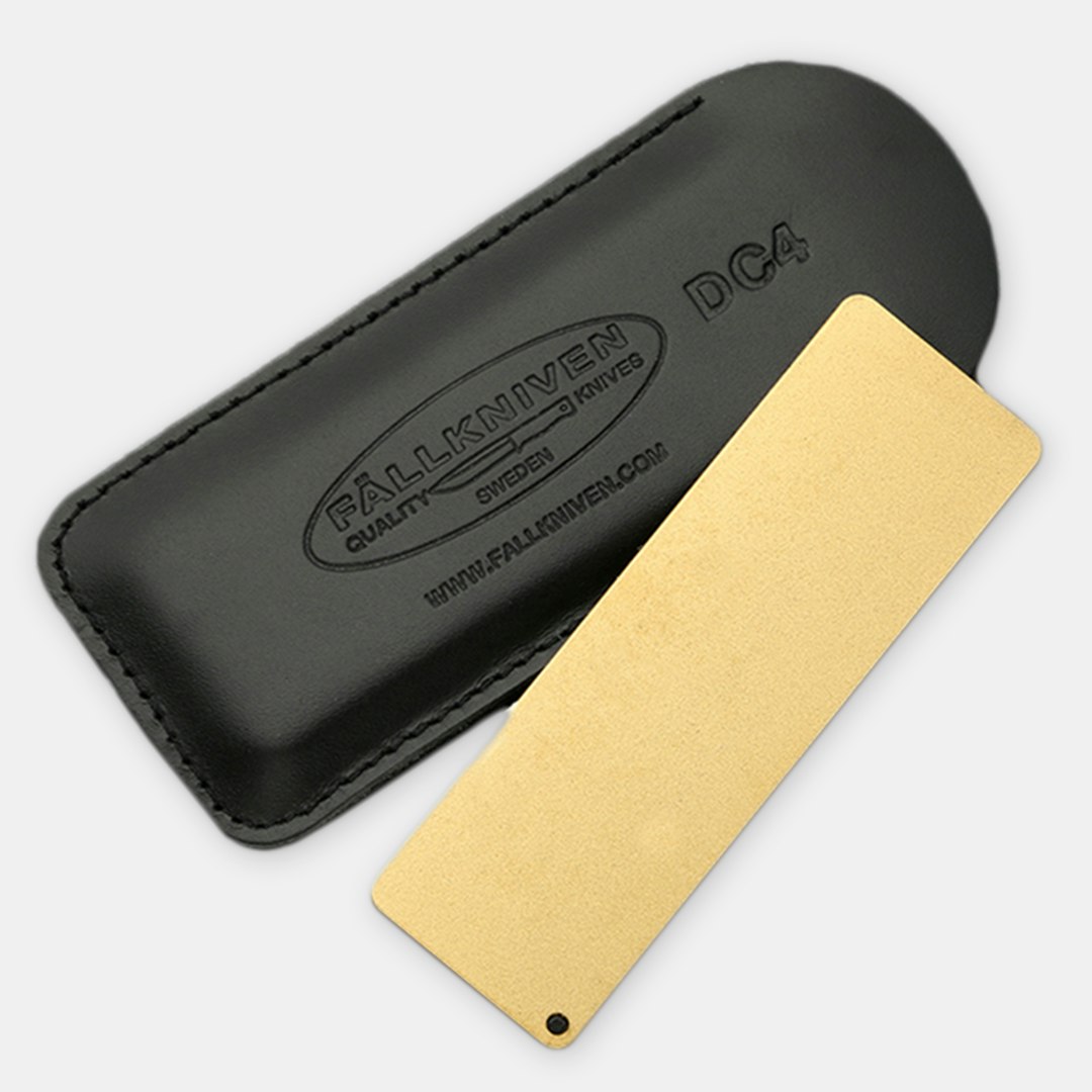 Genuine Arkansas Whetstone Novaculite Pocket Knife Sharpening Stones 3 x 1 x 3/8 in Imitation Leather Pouch Surgical Black (Ultra Fine)