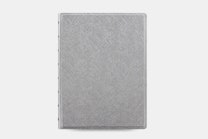 Saffiano Metallic A5 Notebook - Silver