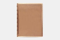 Saffiano Metallic A5 Notebook - Rose Gold