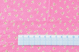 Floral Pink With white dots