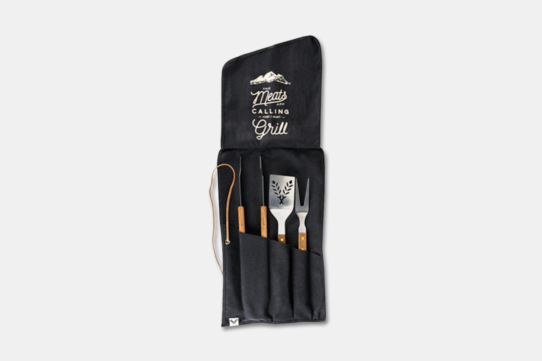 Foster & Rye Canvas Apron & Grilling Tool Set
