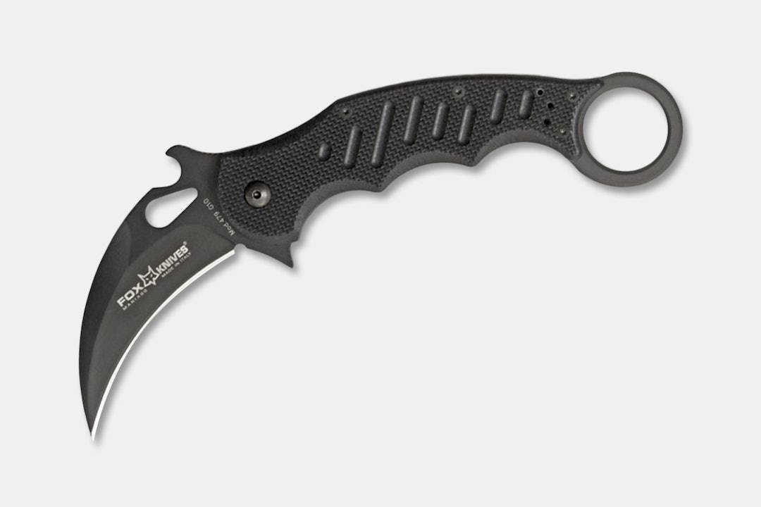 FOX 479 Folding Karambit Knife (Black)