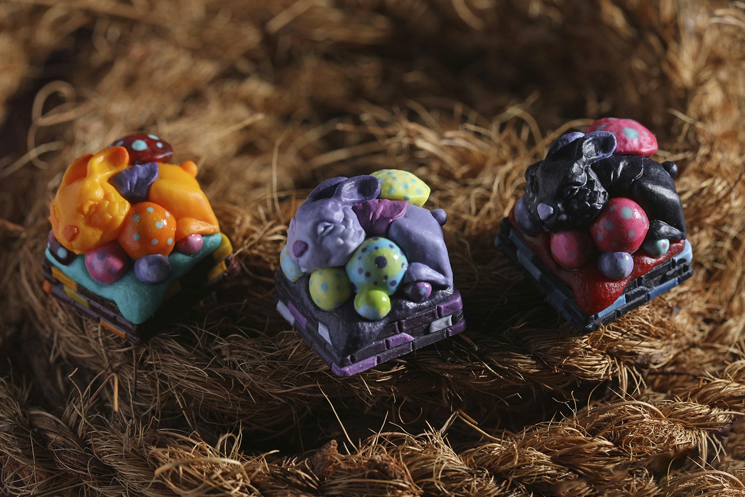 Frogkey Judy & Jolie Easter Artisan Keycaps