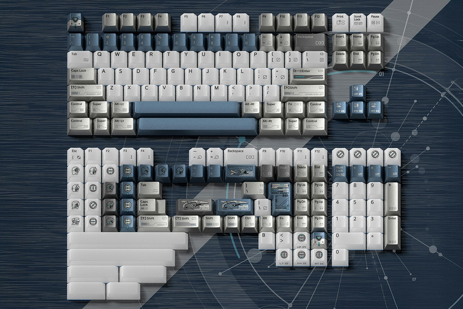 FRONTIER Overload PBT Keycap Set | Mechanical Keyboards | Keycaps