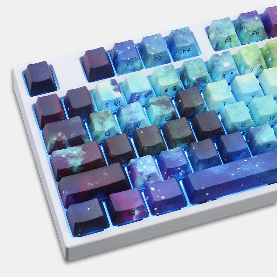 galaxy blue keycaps