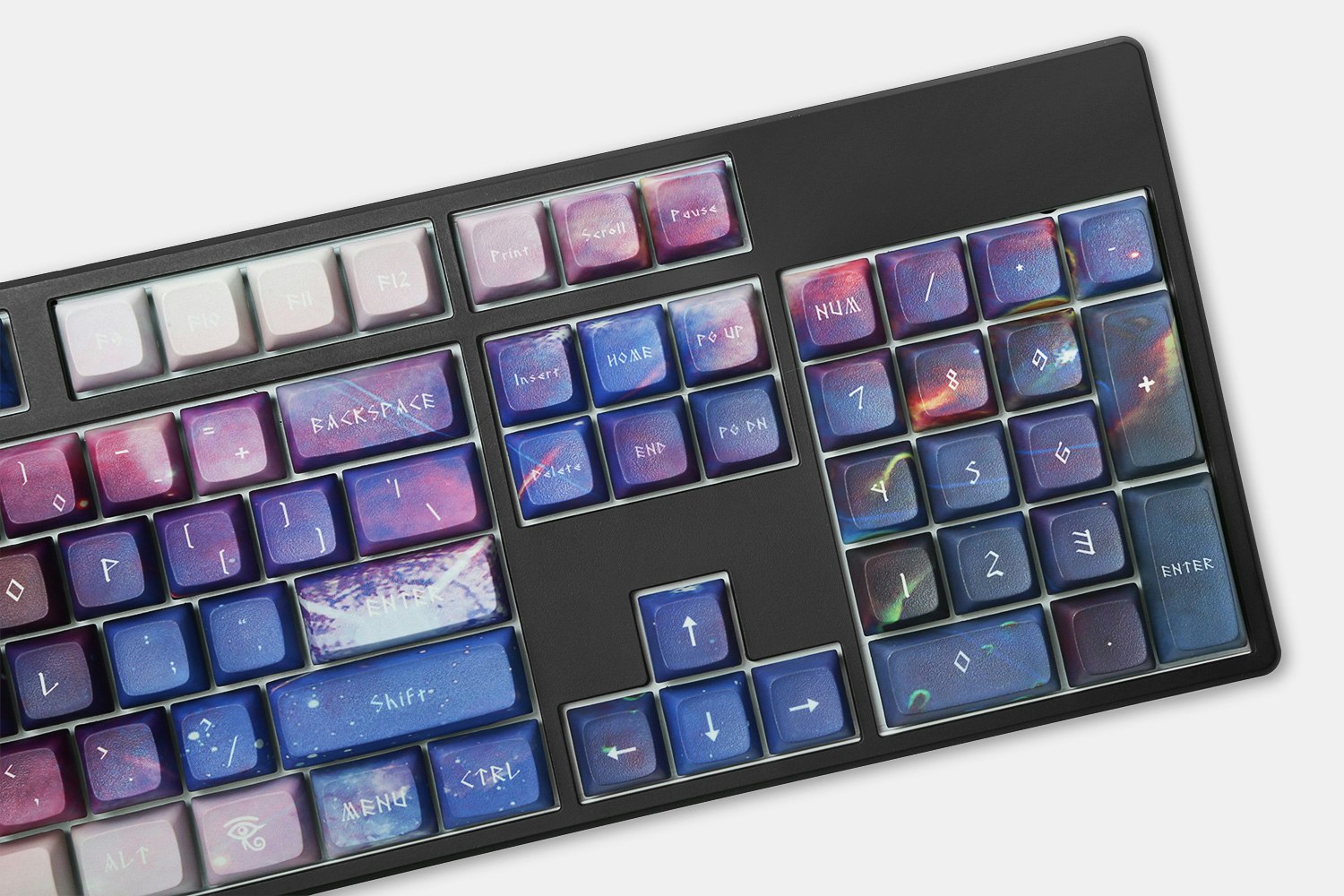 Galaxy Violet PBT All Over Dye-Subbed Keycap Set
