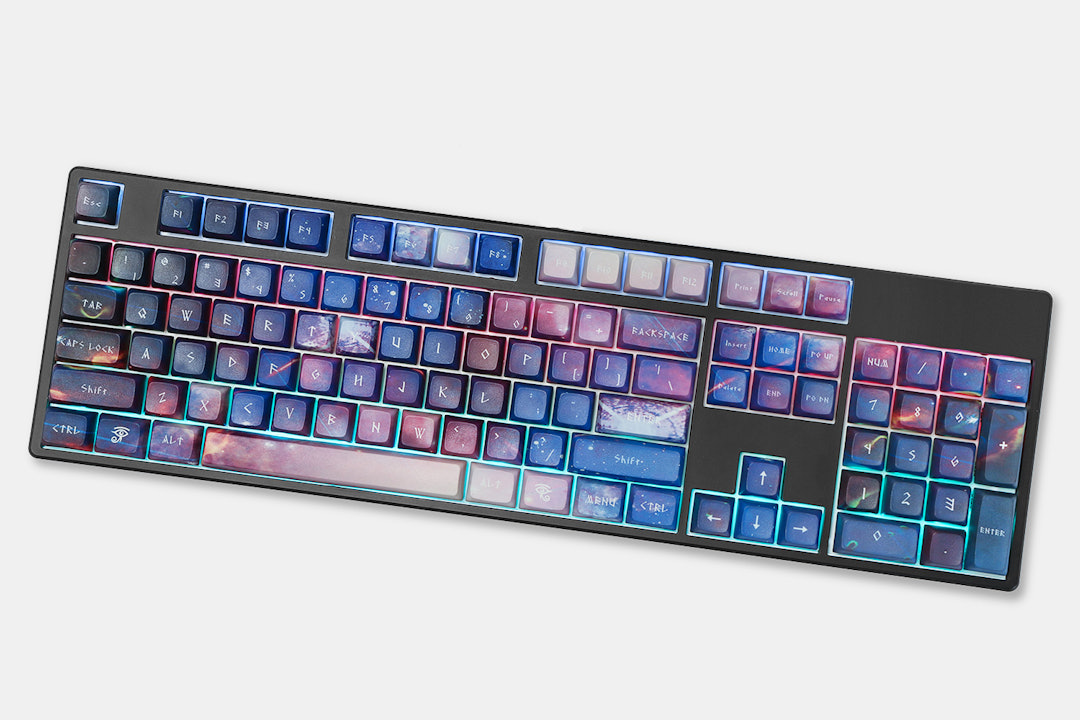 Galaxy Violet PBT All Over Dye-Subbed Keycap Set