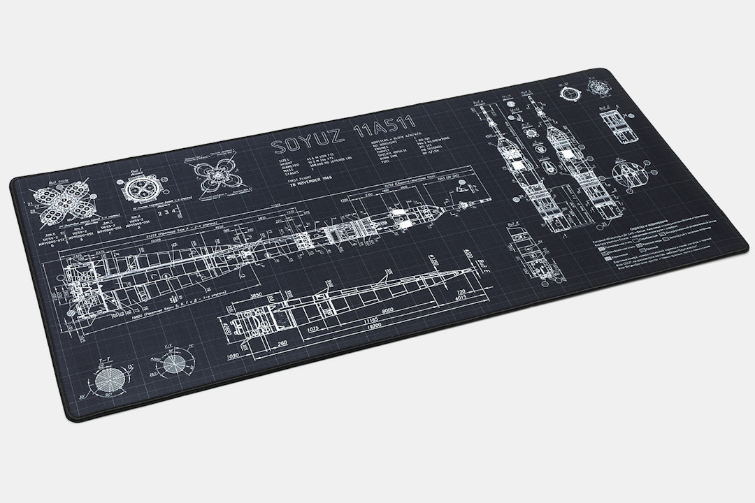 Geekboards Stitched-Edge Thick Cloth Desk Mats