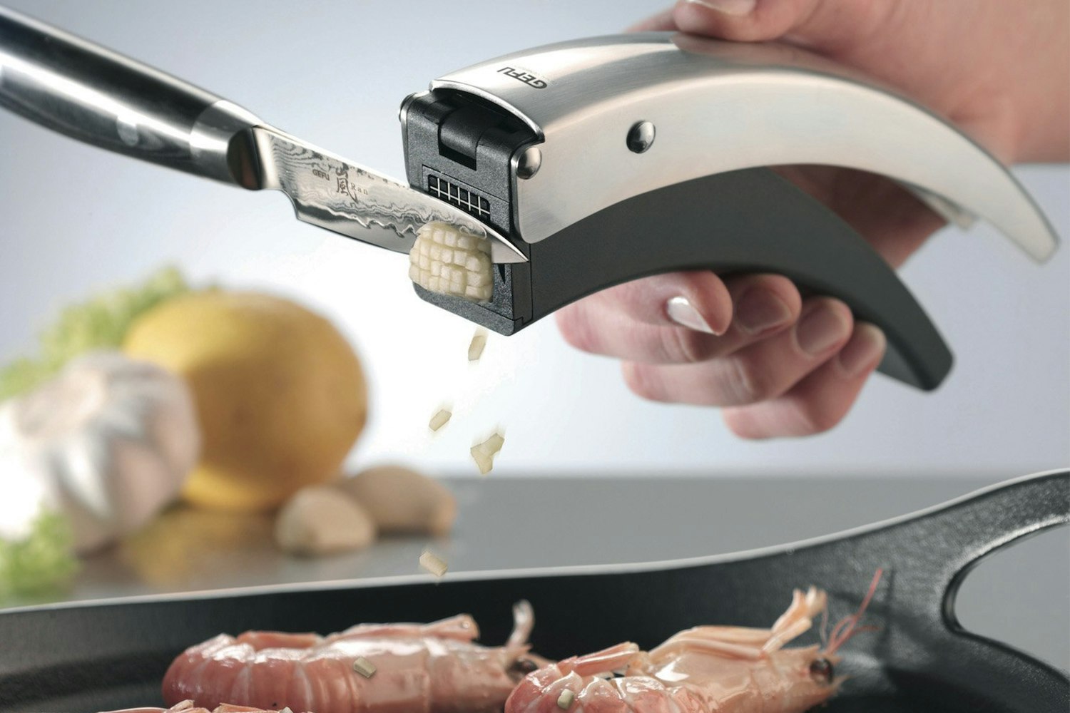 GEFU Garlico Garlic Cutter Tools Kitchen Tools Drop