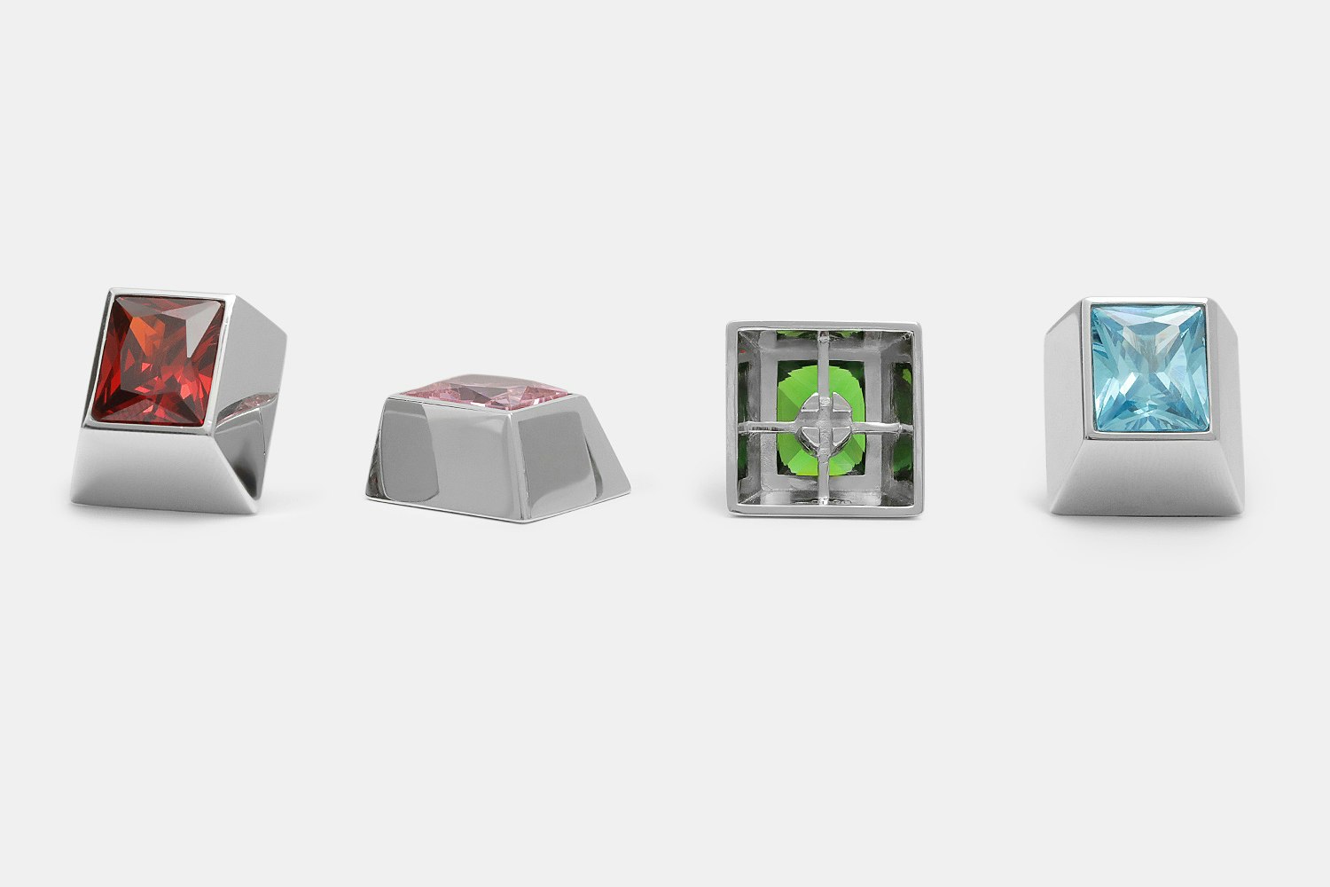 Sadan Silver Gem Backlit Silver Artisan Keycap