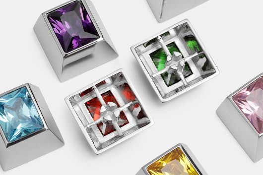 Sadan Silver Gem Backlit Silver Artisan Keycap