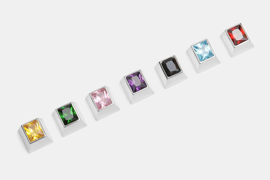 Sadan Silver Gem Backlit Silver Artisan Keycap
