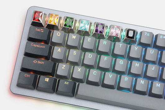 Sadan Silver Gem Backlit Silver Artisan Keycap