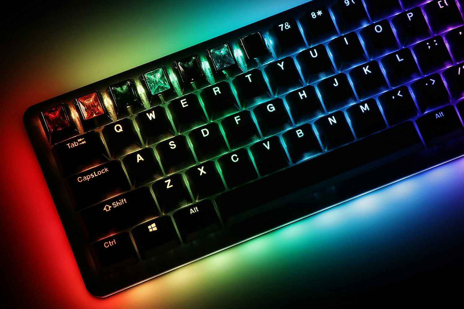 Sadan Silver Gem Backlit Silver Artisan Keycap