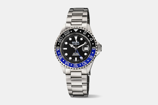 Gevril Wallstreet GMT Automatic Watch