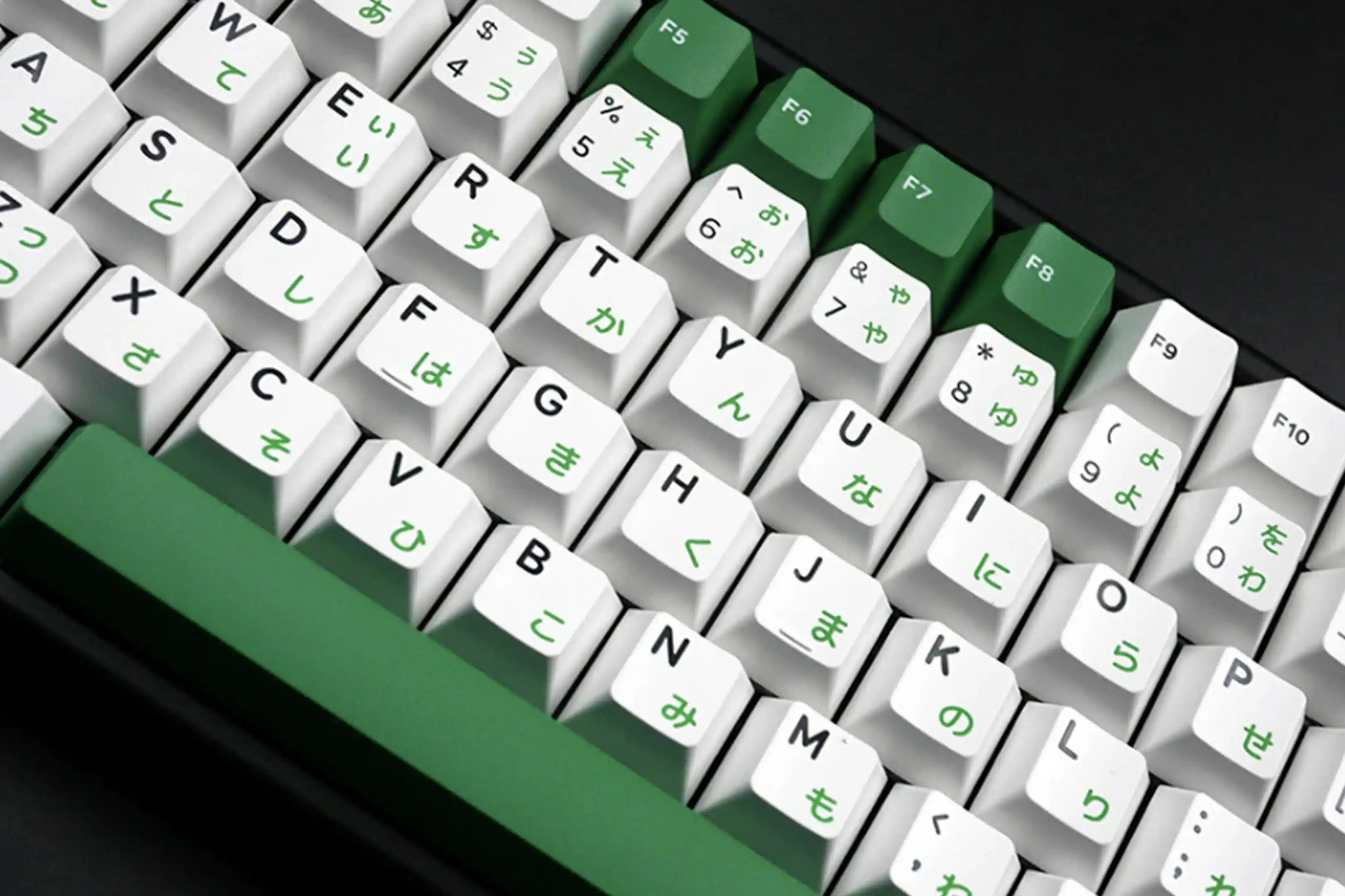 Ghost Judges Black-on-White Hiragana Japanese Keycap Set | Mechanical ...