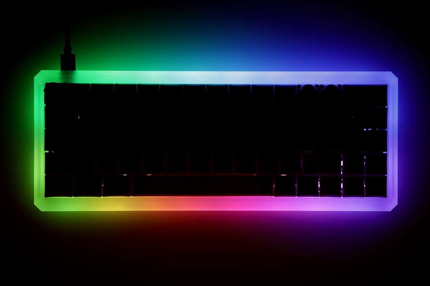 GK Light Edge 60% Acrylic Keyboard Case