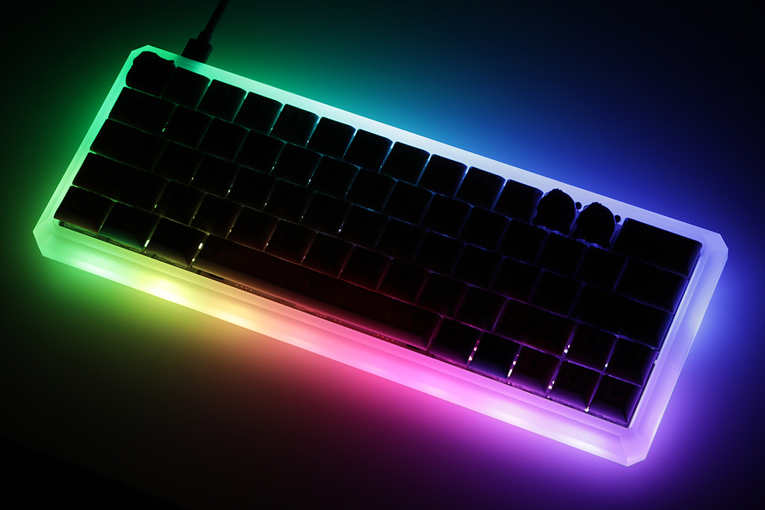 GK Light Edge 60% Acrylic Keyboard Case