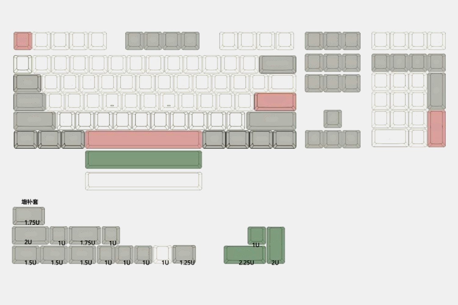 GKs XDA V2 9009 Dye-Subbed PBT Keycap Set