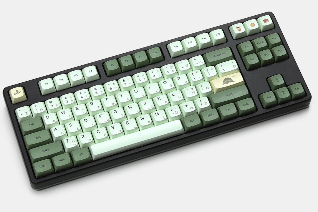 GKs XDA V2 Dye-Subbed PBT Matcha Keycap Set