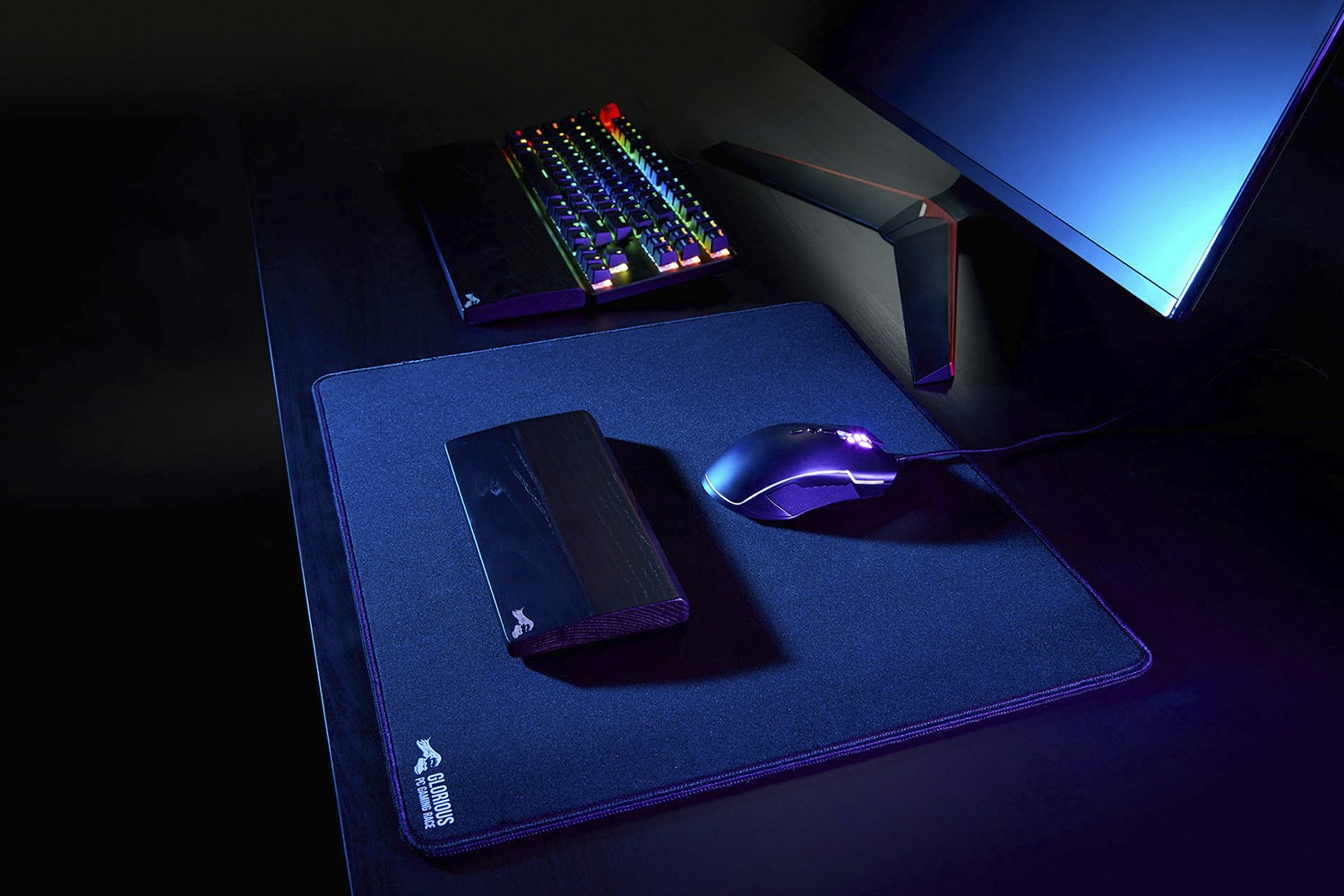 Glorious PC Gaming Race Wooden Wrist Rest Bundle