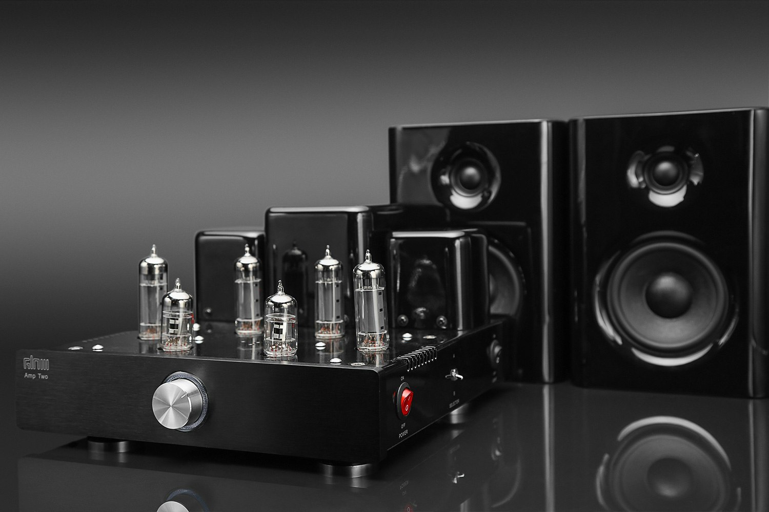 Glow Audio Amp Two Tube Speaker Amplifier