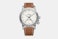 GL0067 – GMT, White Dial, Brown Leather Strap